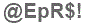 The text to enter in the texbox below is: @EpR$!