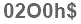 The text to enter in the texbox below is: 02O0h$