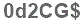 The text to enter in the texbox below is: 0d2CG$