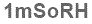The text to enter in the texbox below is: 1mSoRH