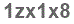 The text to enter in the texbox below is: 1zx1x8