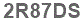The text to enter in the texbox below is: 2R87DS