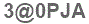 The text to enter in the texbox below is: 3@0PJA