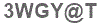 The text to enter in the texbox below is: 3WGY@T