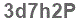 The text to enter in the texbox below is: 3d7h2P