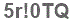 The text to enter in the texbox below is: 5r!0TQ