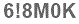 The text to enter in the texbox below is: 6!8M0K