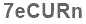 The text to enter in the texbox below is: 7eCURn