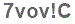 The text to enter in the texbox below is: 7vov!C