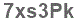 The text to enter in the texbox below is: 7xs3Pk