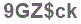 The text to enter in the texbox below is: 9GZ$ck