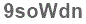 The text to enter in the texbox below is: 9soWdn