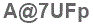 The text to enter in the texbox below is: A@7UFp
