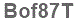 The text to enter in the texbox below is: Bof87T