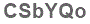 The text to enter in the texbox below is: CSbYQo