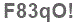 The text to enter in the texbox below is: F83qO!