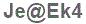 The text to enter in the texbox below is: Je@Ek4