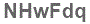 The text to enter in the texbox below is: NHwFdq