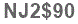 The text to enter in the texbox below is: NJ2$90