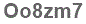 The text to enter in the texbox below is: Oo8zm7