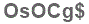 The text to enter in the texbox below is: OsOCg$