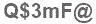The text to enter in the texbox below is: Q$3mF@