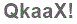 The text to enter in the texbox below is: QkaaX!