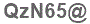 The text to enter in the texbox below is: QzN65@