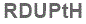 The text to enter in the texbox below is: RDUPtH