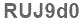 The text to enter in the texbox below is: RUJ9d0