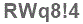 The text to enter in the texbox below is: RWq8!4