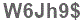 The text to enter in the texbox below is: W6Jh9$