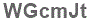 The text to enter in the texbox below is: WGcmJt