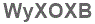 The text to enter in the texbox below is: WyXOXB