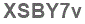 The text to enter in the texbox below is: XSBY7v
