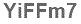 The text to enter in the texbox below is: YiFFm7