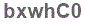 The text to enter in the texbox below is: bxwhC0
