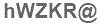 The text to enter in the texbox below is: hWZKR@