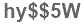 The text to enter in the texbox below is: hy$$5W