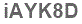 The text to enter in the texbox below is: iAYK8D