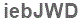 The text to enter in the texbox below is: iebJWD