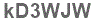 The text to enter in the texbox below is: kD3WJW