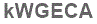 The text to enter in the texbox below is: kWGECA