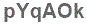 The text to enter in the texbox below is: pYqAOk