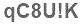 The text to enter in the texbox below is: qC8U!K
