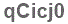 The text to enter in the texbox below is: qCicj0