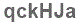 The text to enter in the texbox below is: qckHJa