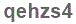 The text to enter in the texbox below is: qehzs4