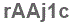 The text to enter in the texbox below is: rAAj1c