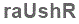 The text to enter in the texbox below is: raUshR